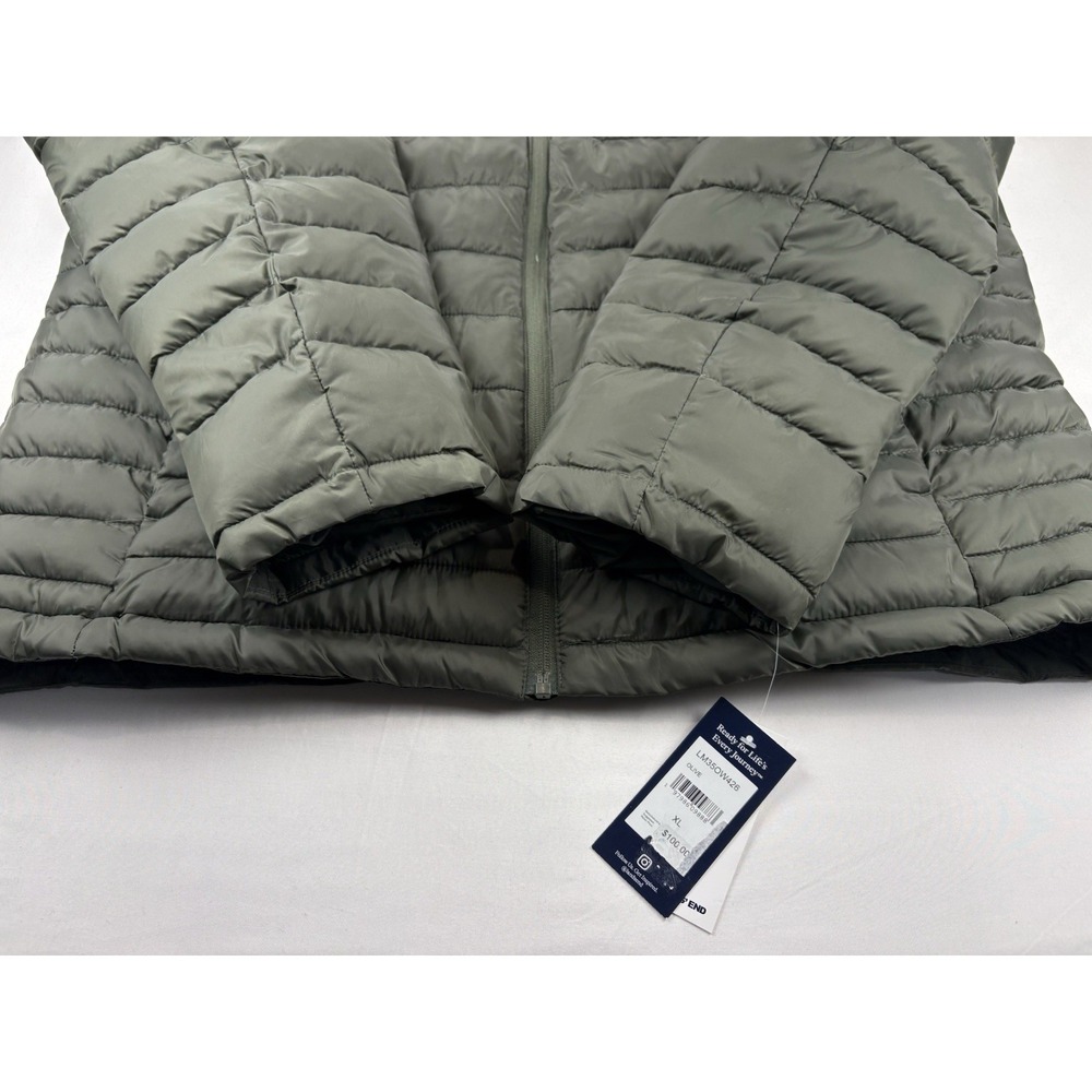 NWT Lands End Packable Puffer Jacket LM35OW426 Olive Green Men's Size XL. - Picture 7 of 16